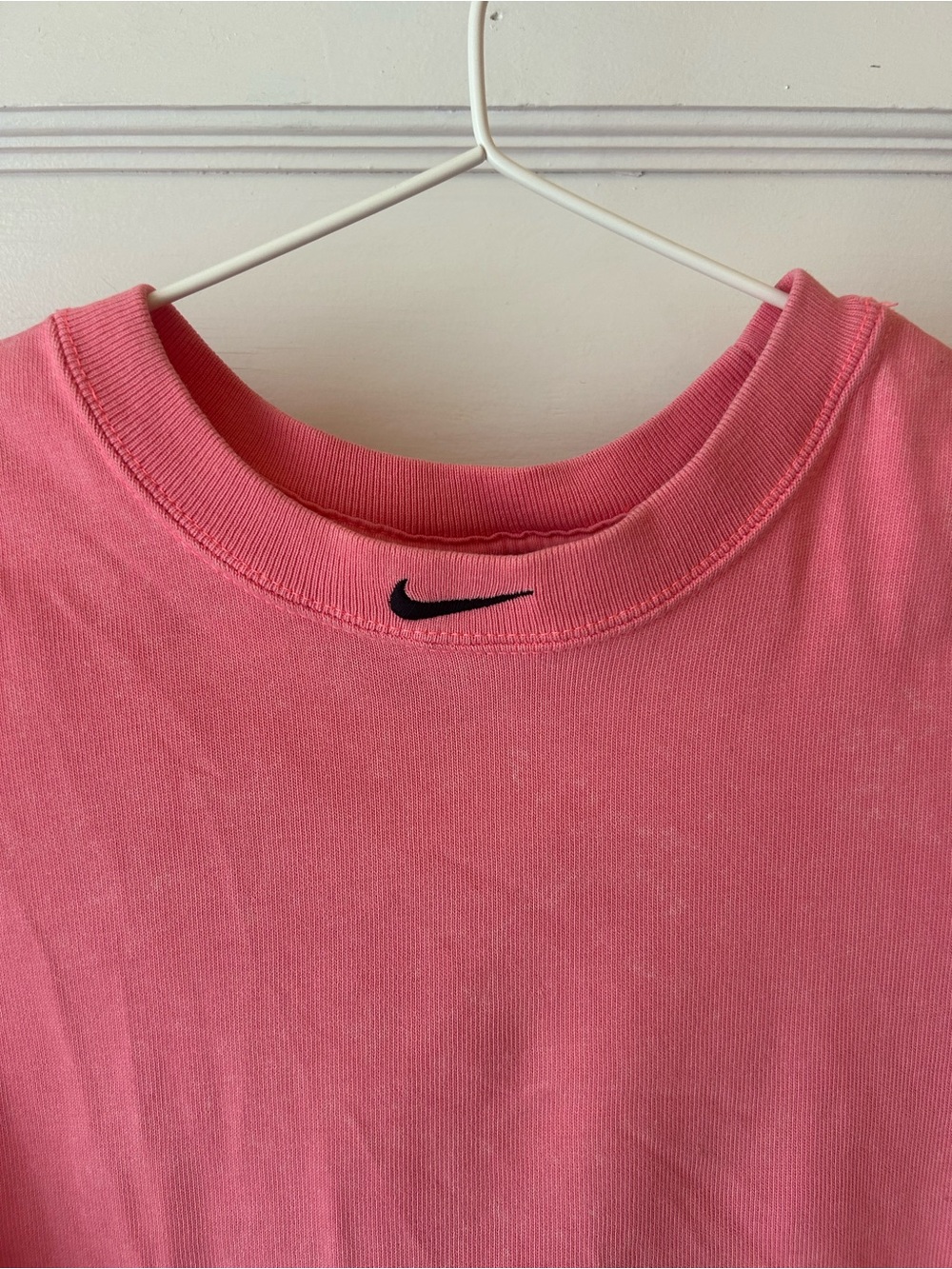 Nike Coral Pink Muscle Tank Crop Top - Picture 2 of 8